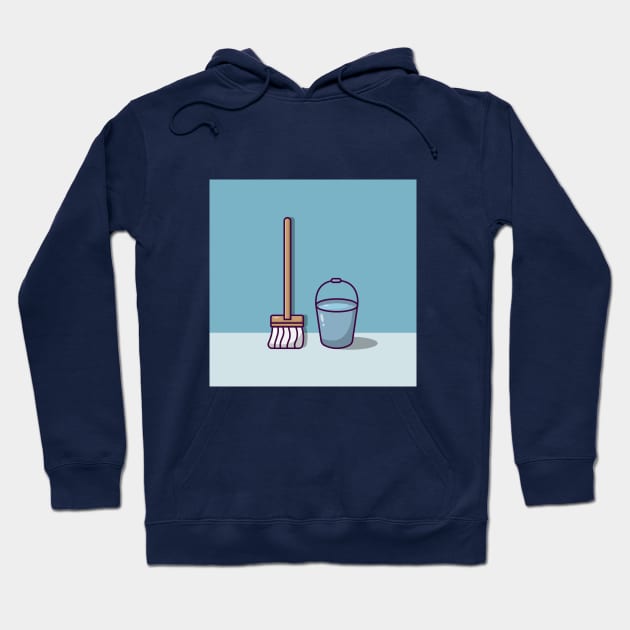 Mop and Bucket Hoodie by KH Studio